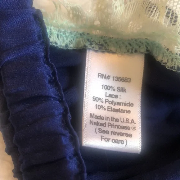 NWT Naked Princess Lila 100% Genuine silk bralette Sz P - Picture 4 of 8